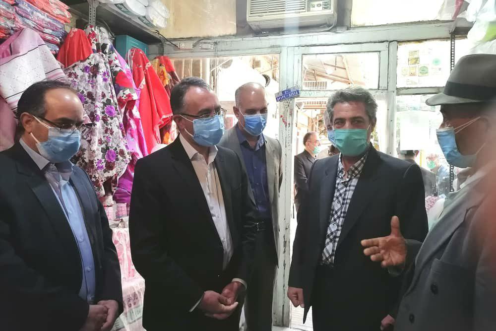 پیگیری مشکلات کسبه و بازاریان توسط فرماندار ارومیه + تصاویر
