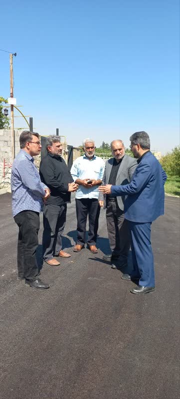 بازدید فرماندار شهرستان ارومیه از پروژه عمرانی روستایی بخش مرکزی