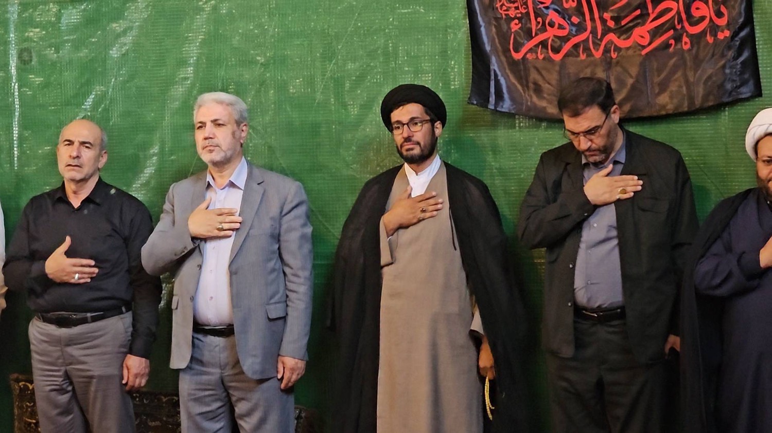حضور فرماندار ارومیه در موکب شهدای شهرستان در منطقه رشکان