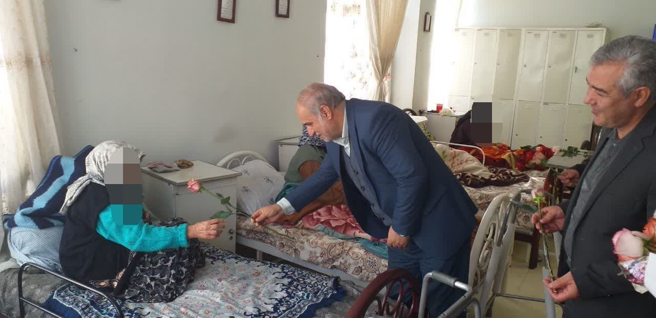 بازدید دکتر عماری فرماندار شهرستان ارومیه از مرکز خیریه و معلولین و سالمندان حضرت زهرا