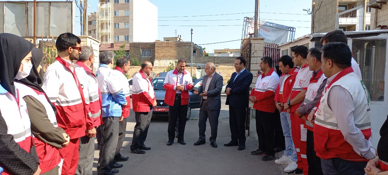 بازدید فرماندار شهرستان ارومیه از واحد مرکزی جمعیت هلال احمر شهرستان ارومیه