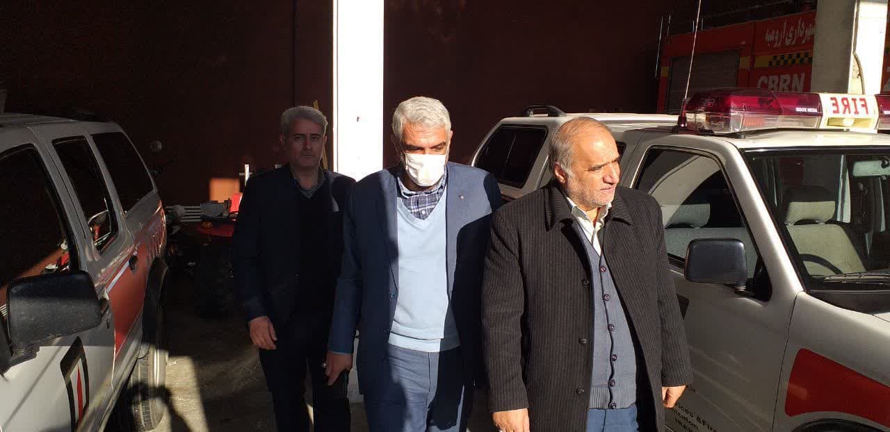 بازدید فرماندار شهرستان ارومیه از سازمان آتش نشانی و خدمات ایمنی شهرداری ارومیه