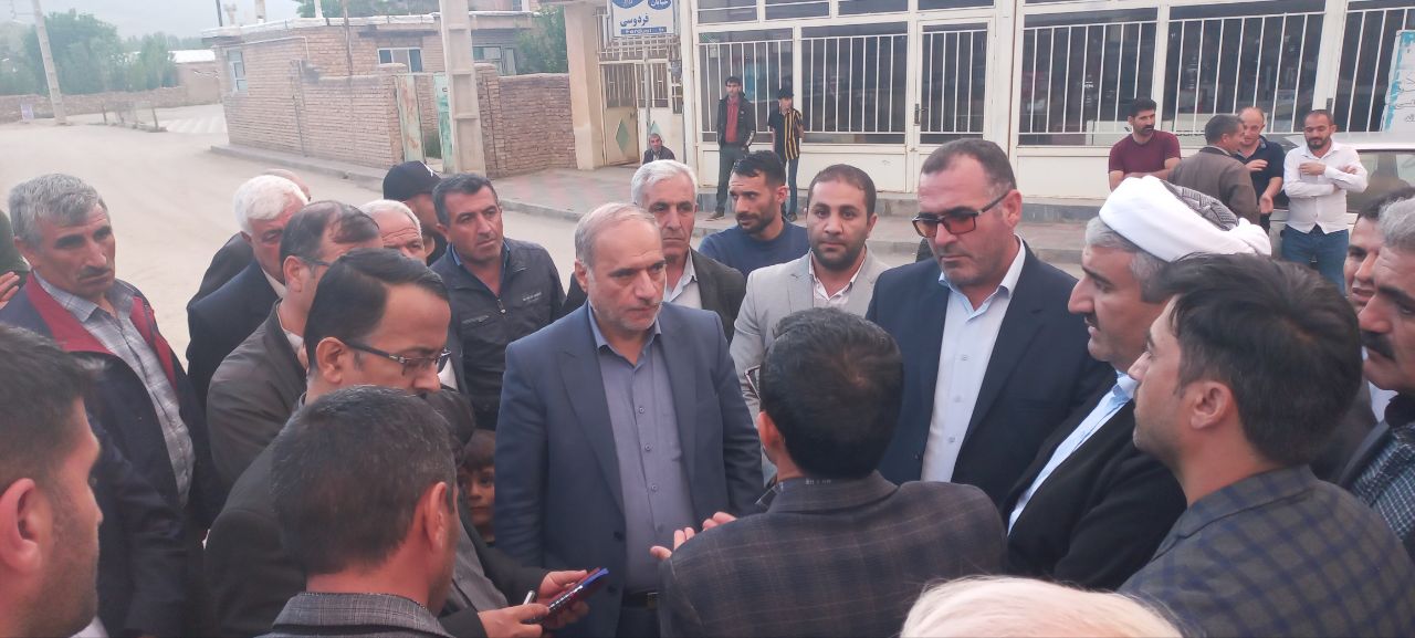 بازدید میدانی فرماندار شهرستان ارومیه از روستای گنگچین