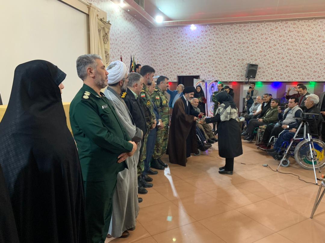 حضور فرماندار شهرستان ارومیه در مراسم تجلیل از همسران جانبازان قطع نخاعی