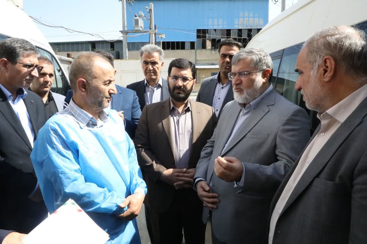بازدید استاندار آذربایجانغربی و فرماندار شهرستان ارومیه از شرکت تولیذی لوازم یکبار مصرف پزشکی حیات