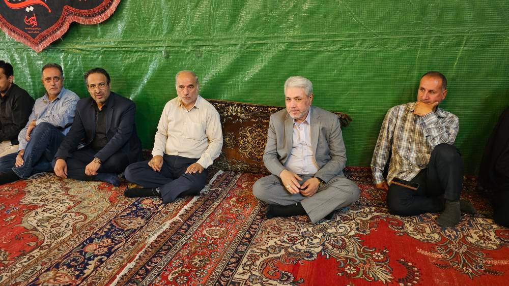 حضور فرماندار ارومیه در موکب شهدای شهرستان در منطقه رشکان