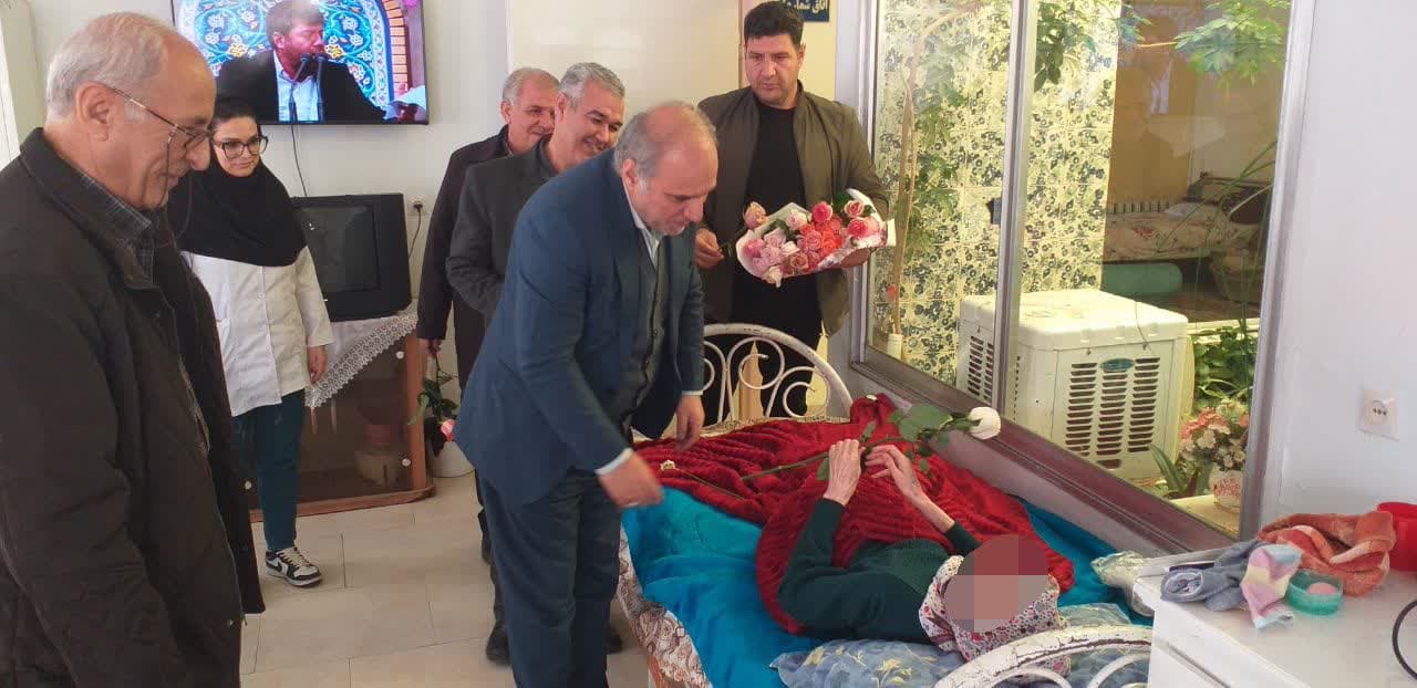 بازدید دکتر عماری فرماندار شهرستان ارومیه از مرکز خیریه و معلولین و سالمندان حضرت زهرا