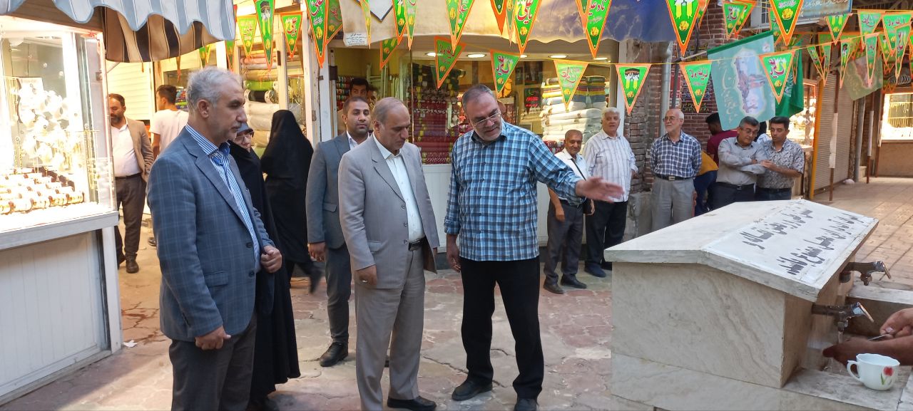 بازدید فرماندار شهرستان ارومیه از بازار تاریخی ارومیه