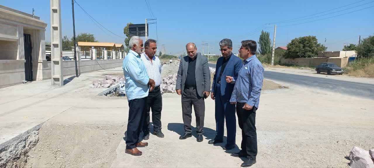 بازدید فرمانار شهرستان ارومیه از پروژه های عمرانی بخش مرکزی