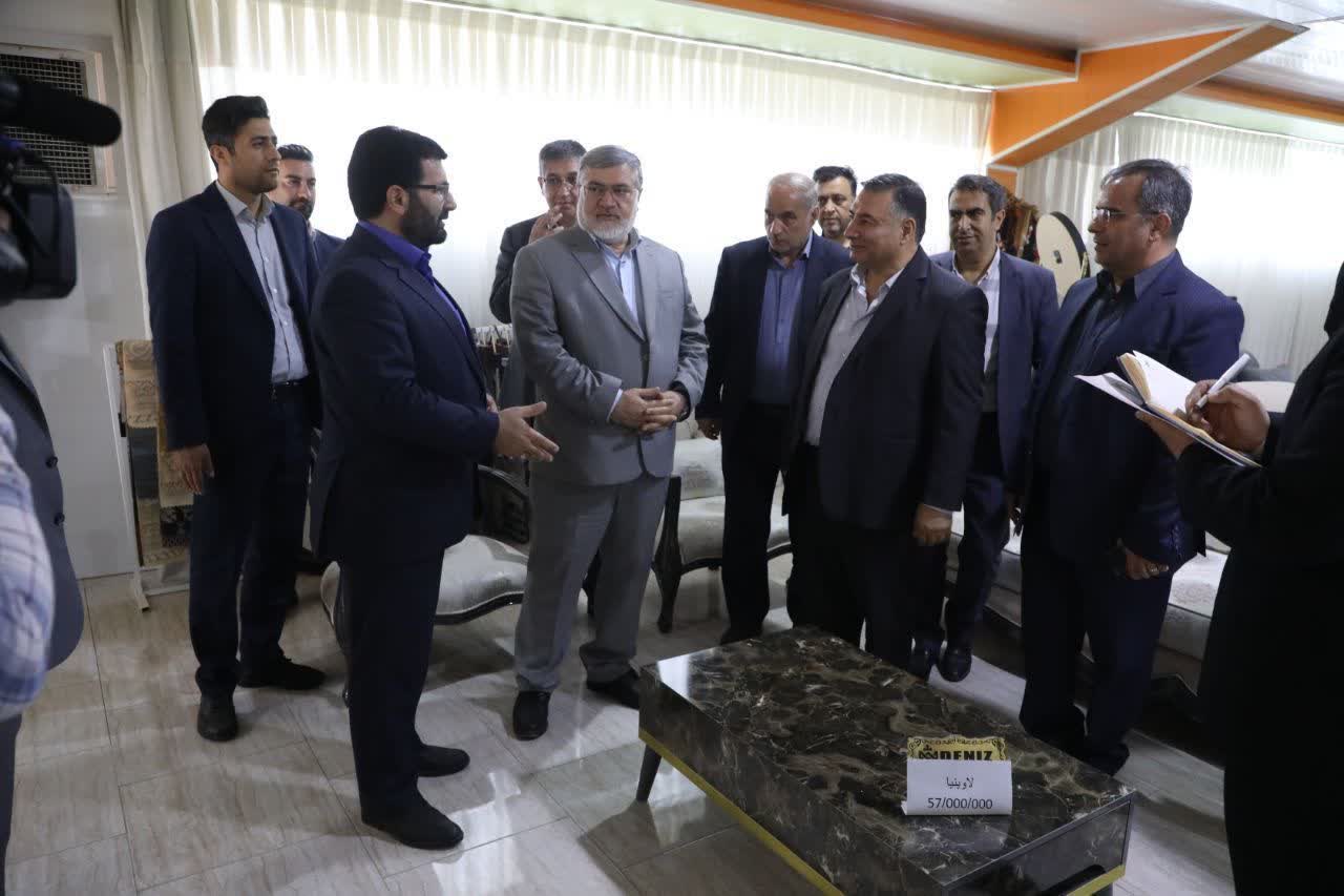 بازدید استاندار آذربایجان غربی از شرکت کلیم مبل دنیز