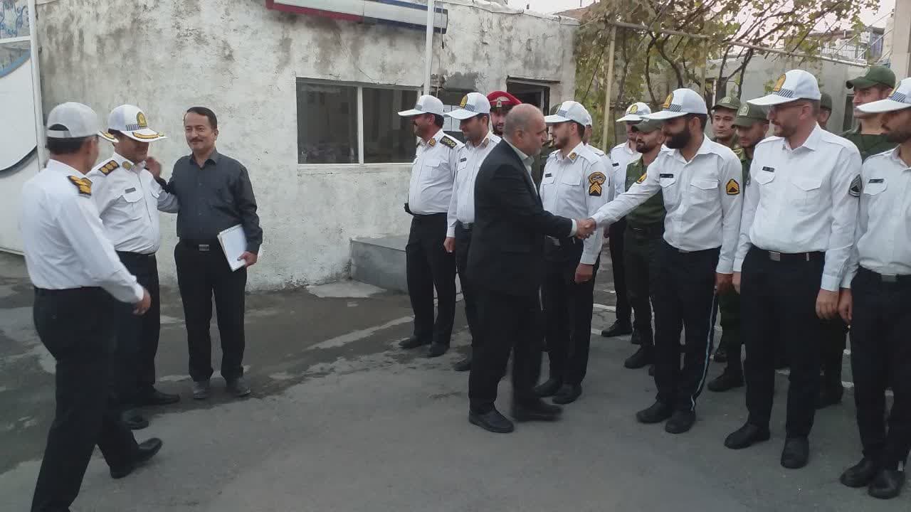دیدار دکتر عماری فرماندار شهرستان ارومیه با رییس پلیس راهور شهرستان ارومیه