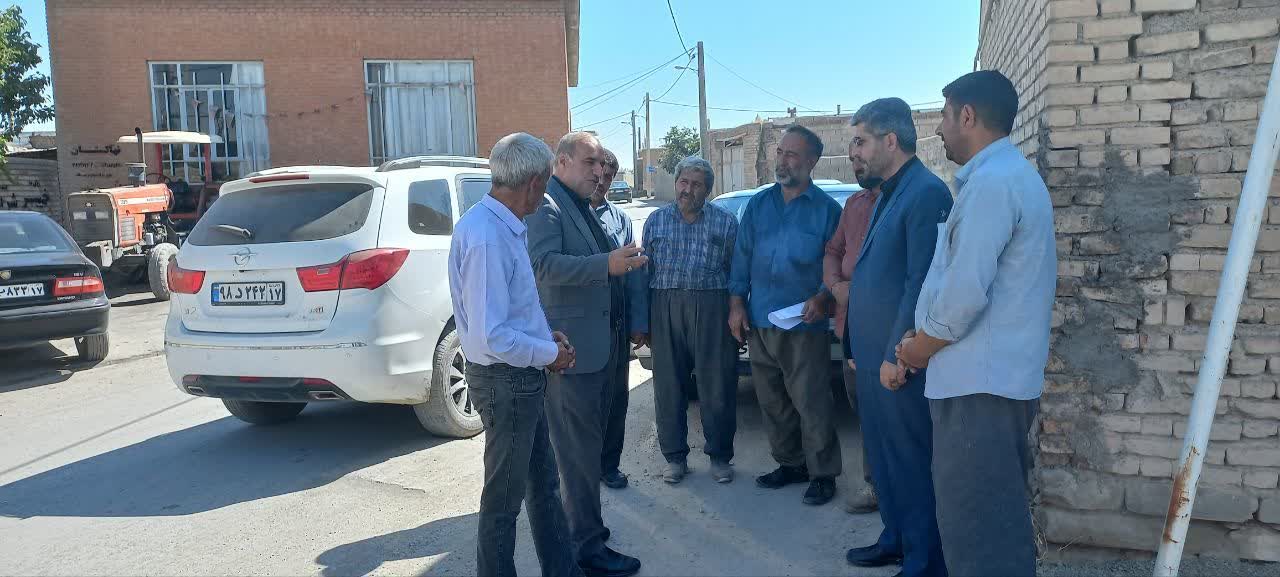بازدید فرماندار شهرستان ارومیه از پروژه عمرانی روستایی بخش مرکزی