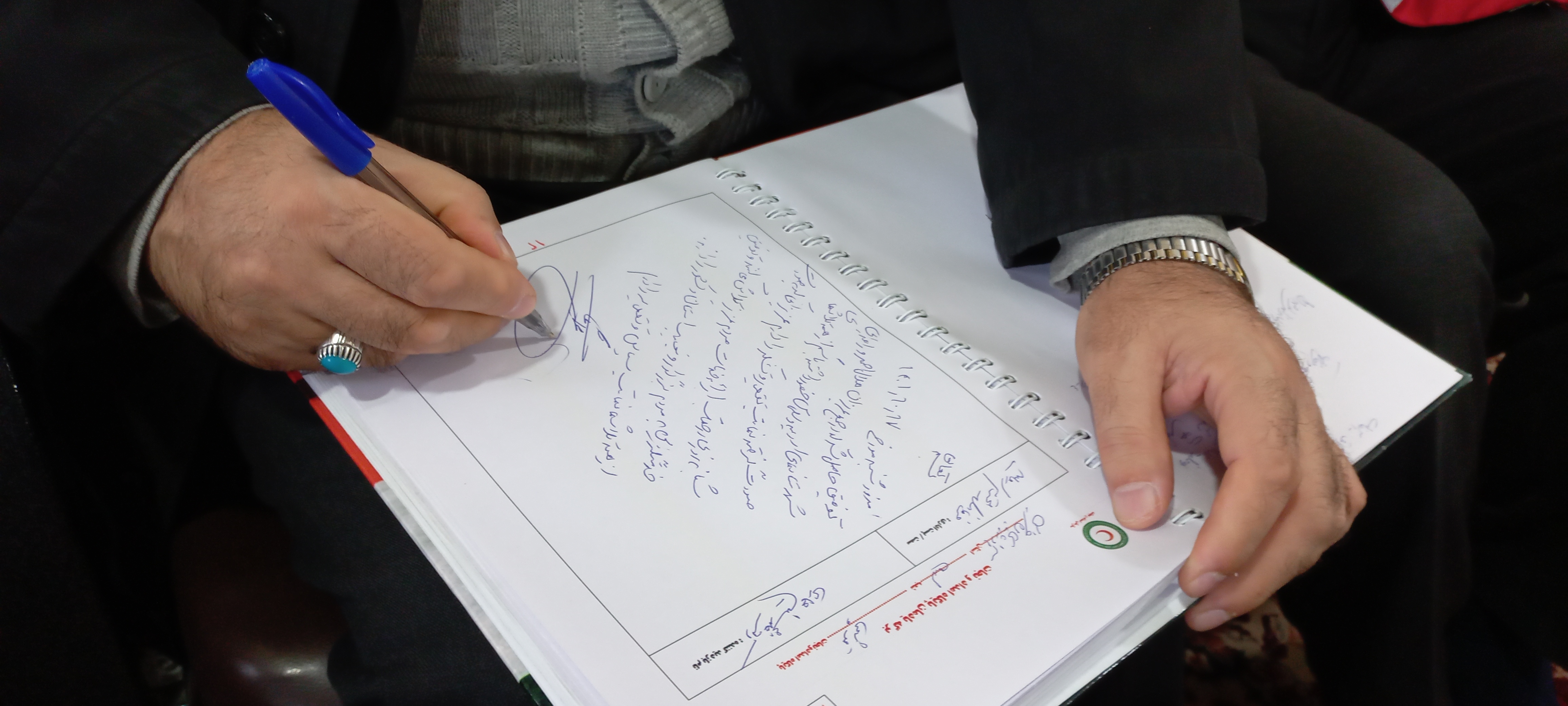 حضور فرماندار شهرستان ارومیه در پایگاه بین راهی هلال احمر و راهدارخانه قوشچی