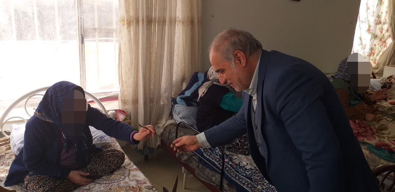 بازدید دکتر عماری فرماندار شهرستان ارومیه از مرکز خیریه و معلولین و سالمندان حضرت زهرا