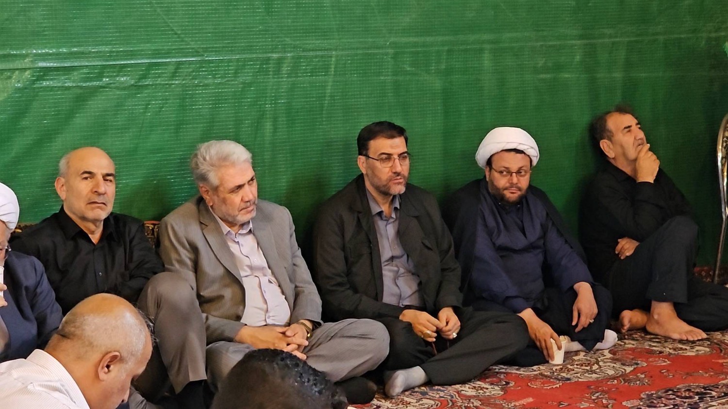 حضور فرماندار ارومیه در موکب شهدای شهرستان در منطقه رشکان