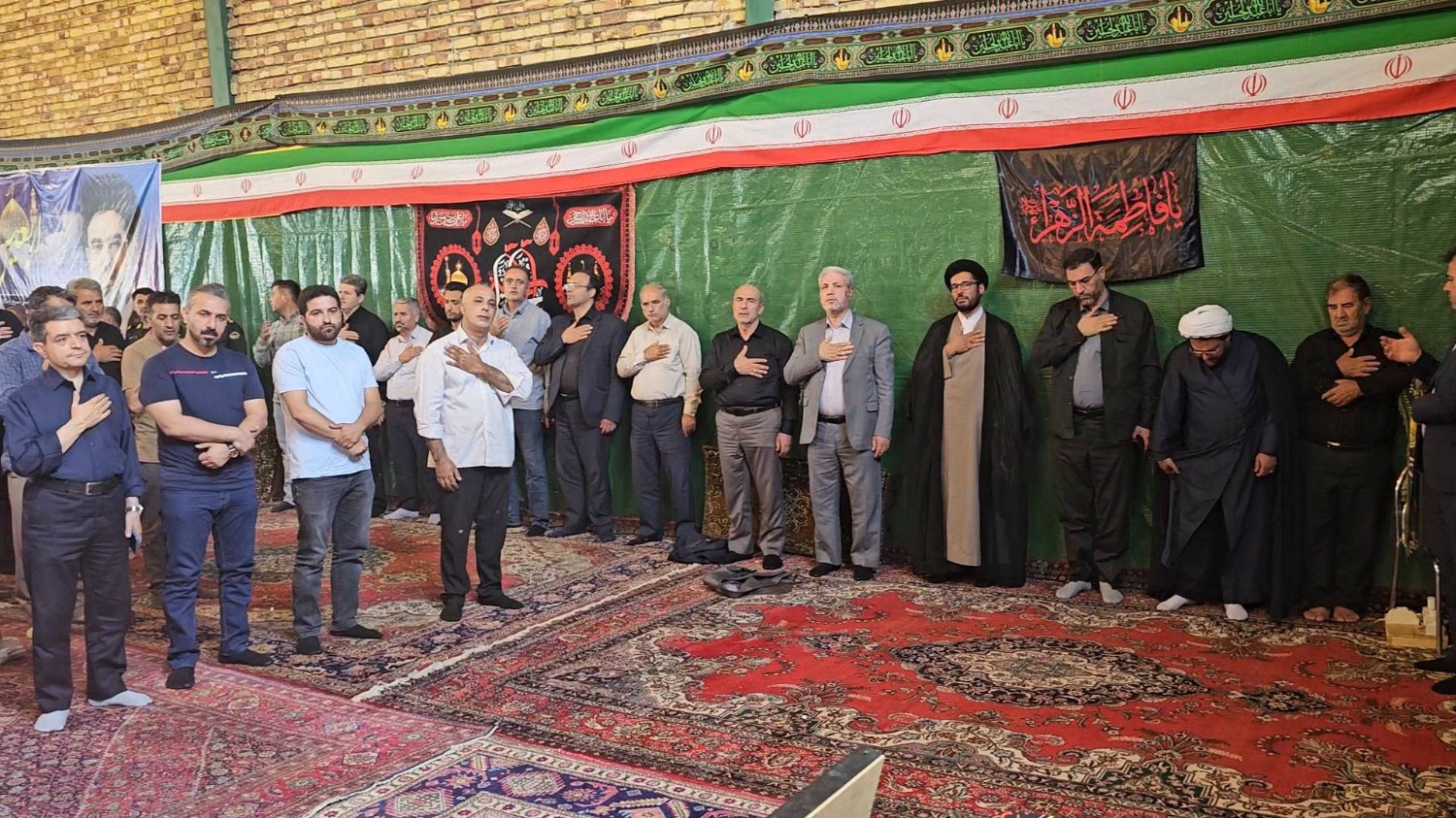 حضور فرماندار ارومیه در موکب شهدای شهرستان در منطقه رشکان