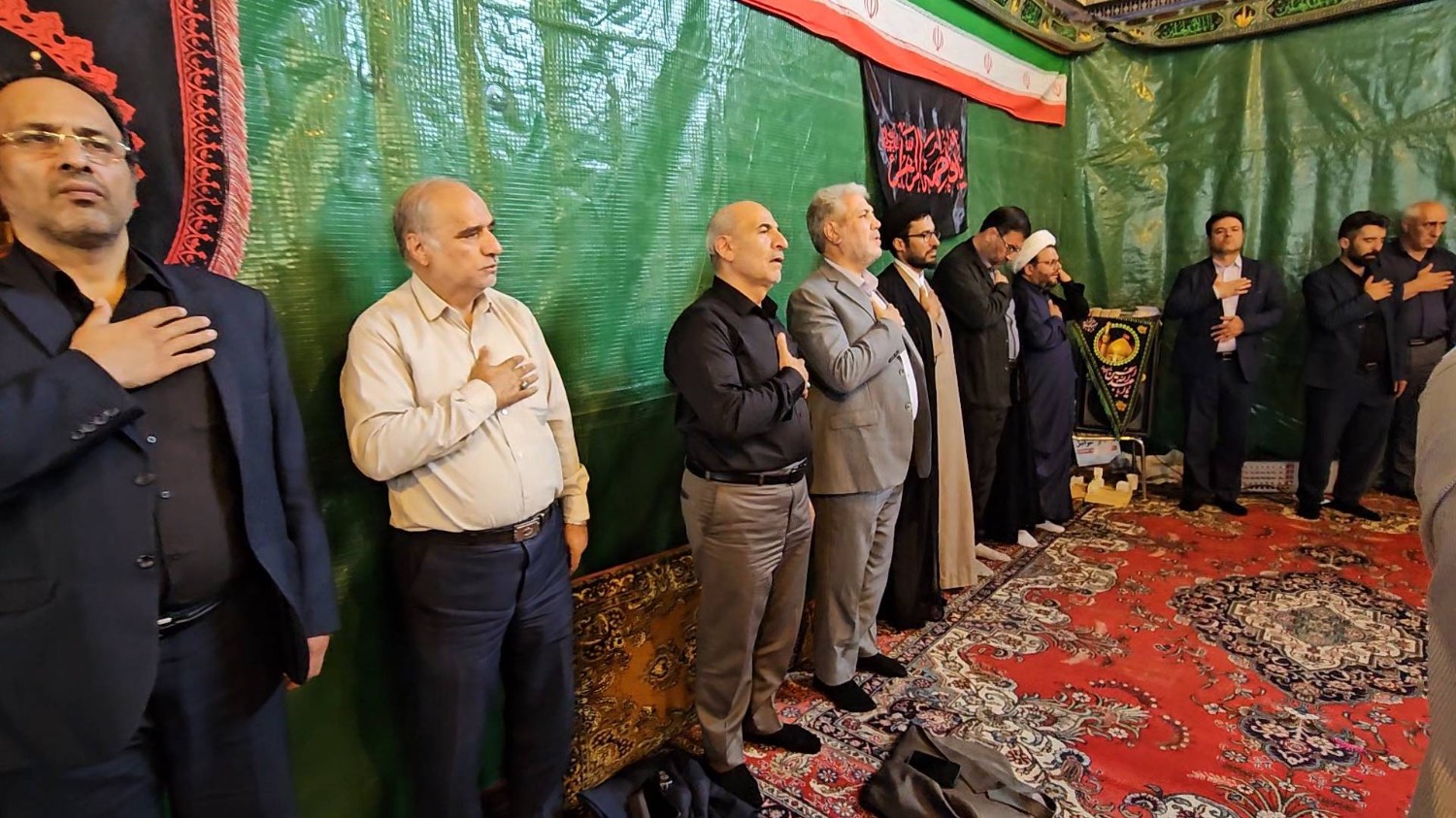 حضور فرماندار ارومیه در موکب شهدای شهرستان در منطقه رشکان