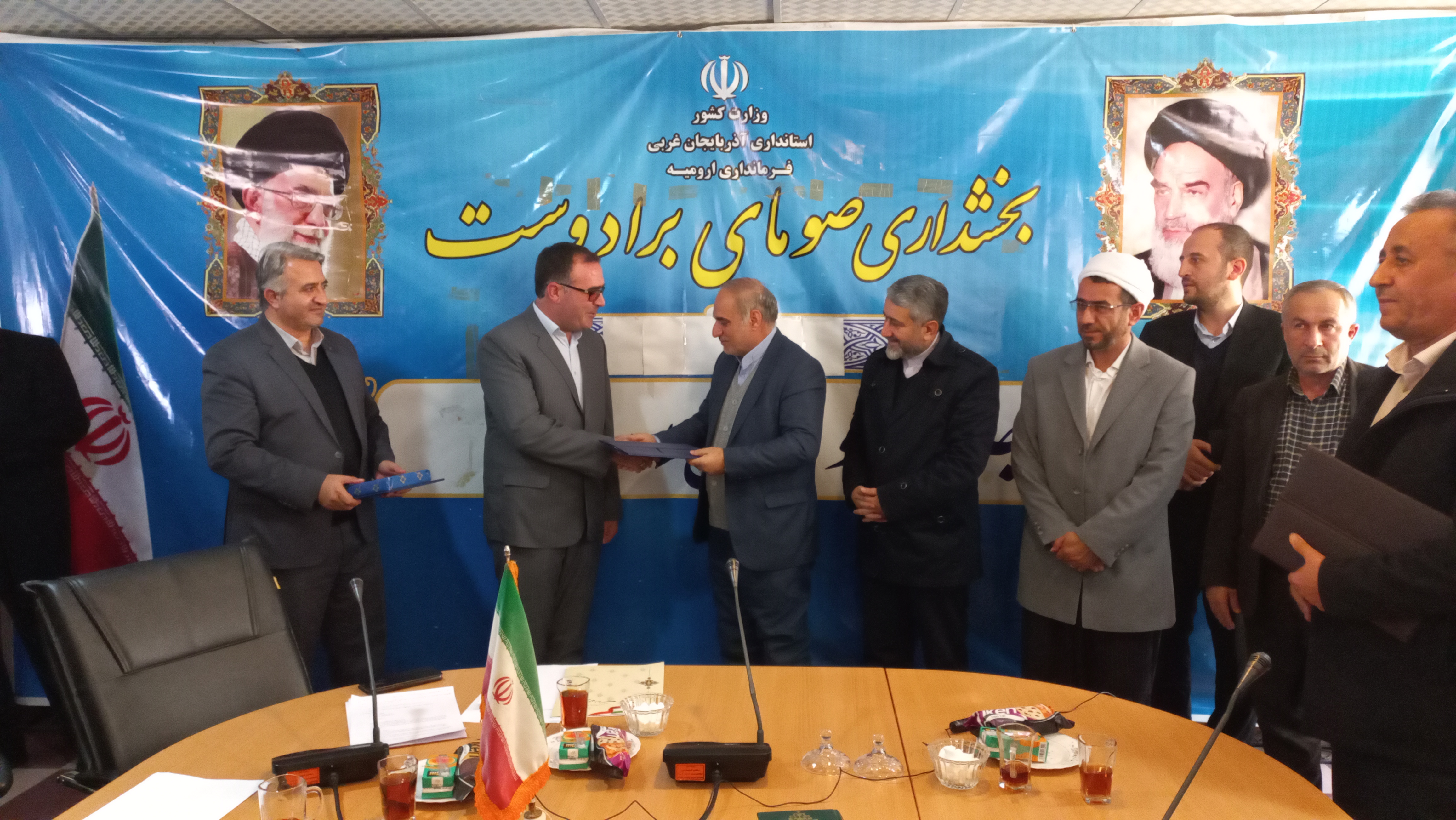 با حضور فرماندار شهرستان ارومیه بخشدار جدید صومای برادوست منصوب شد