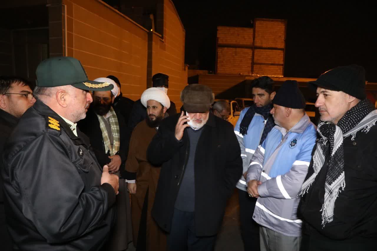 حضور استاندار آذربایجانغربی در مناطق زلزله زده شهرستان خوی