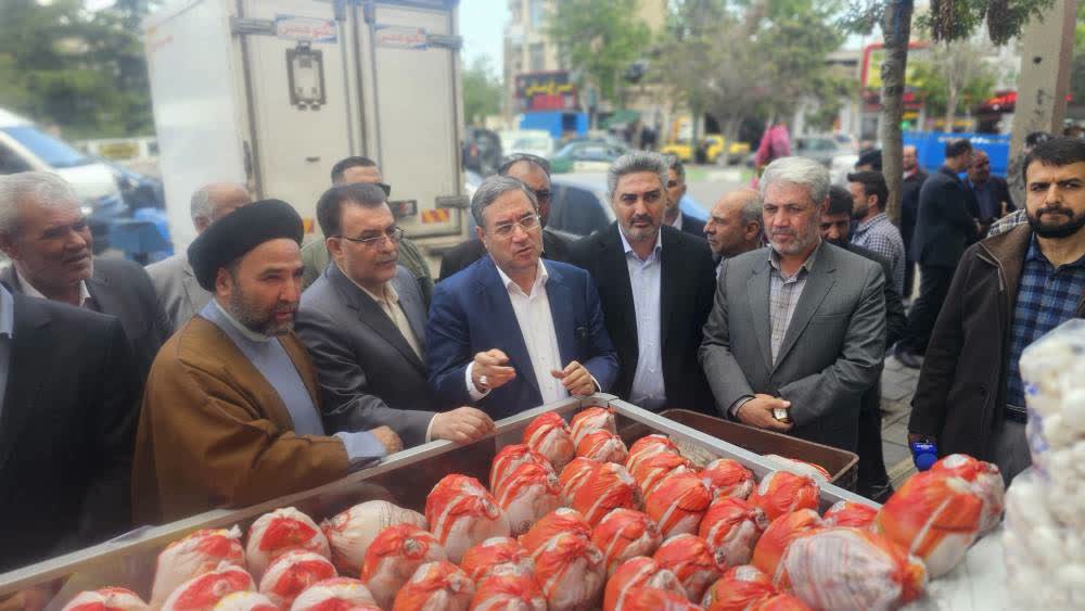 بازدید استاندار آذربایجان‌غربی  و فرماندار ارومیه از بازار و فروشگاه‌های سطح شهر