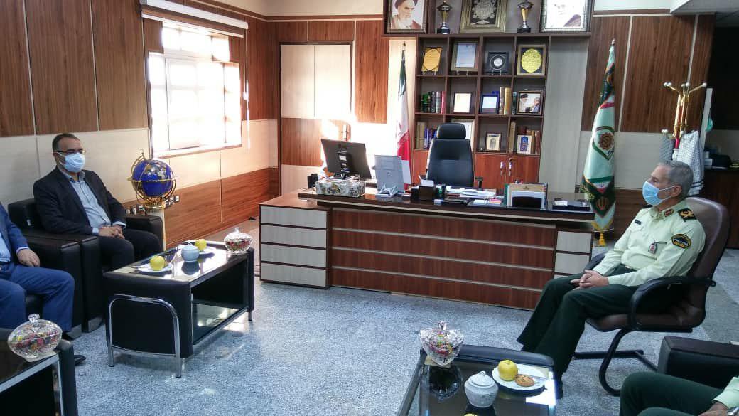 دیدار فرماندار ارومیه با فرماندهان انتظامی و مرزبانی آذربایجان غربی + تصاویر
