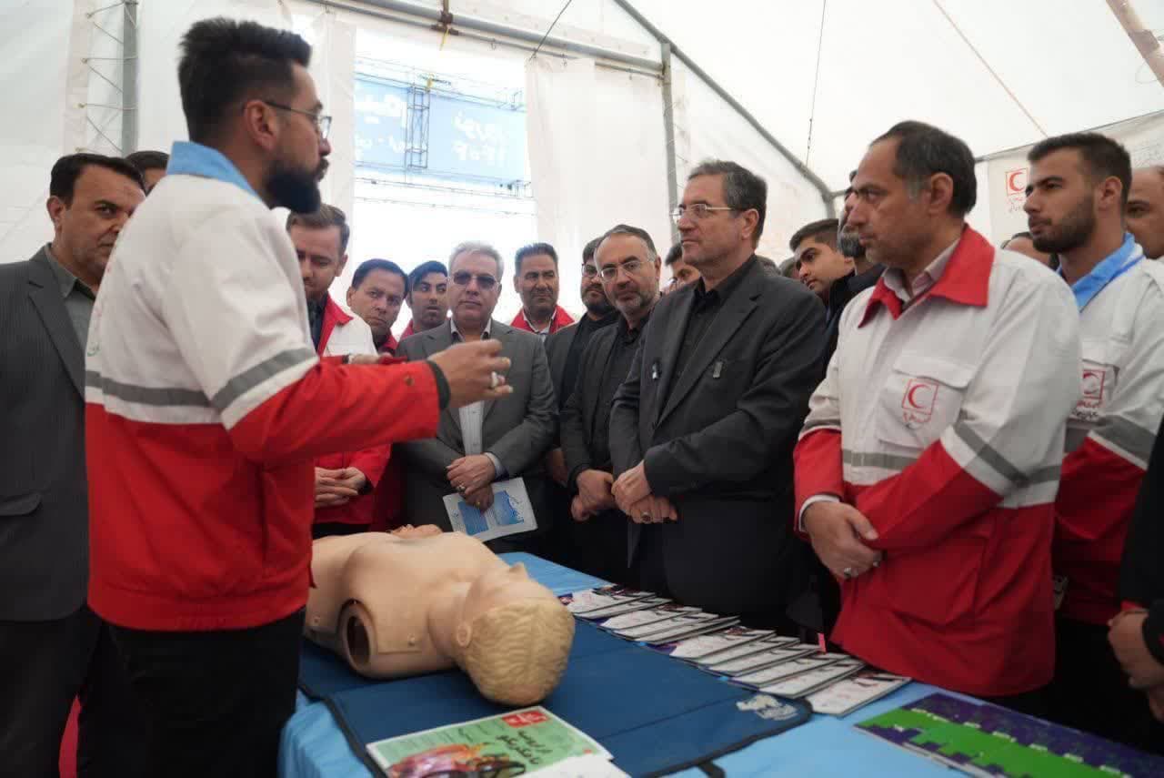 بازدید استاندار آذربایجان غربی از پست نوروزی هلال احمر