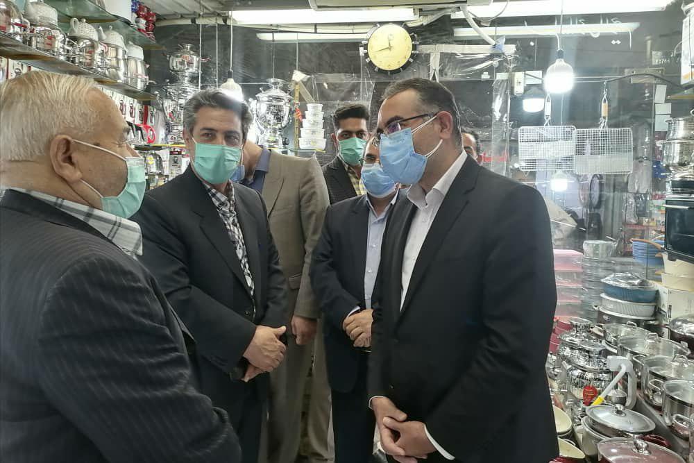 پیگیری مشکلات کسبه و بازاریان توسط فرماندار ارومیه + تصاویر