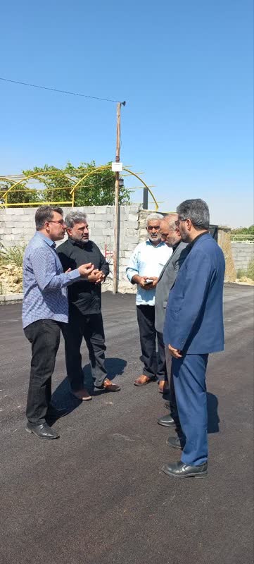 بازدید فرماندار شهرستان ارومیه از پروژه عمرانی روستایی بخش مرکزی