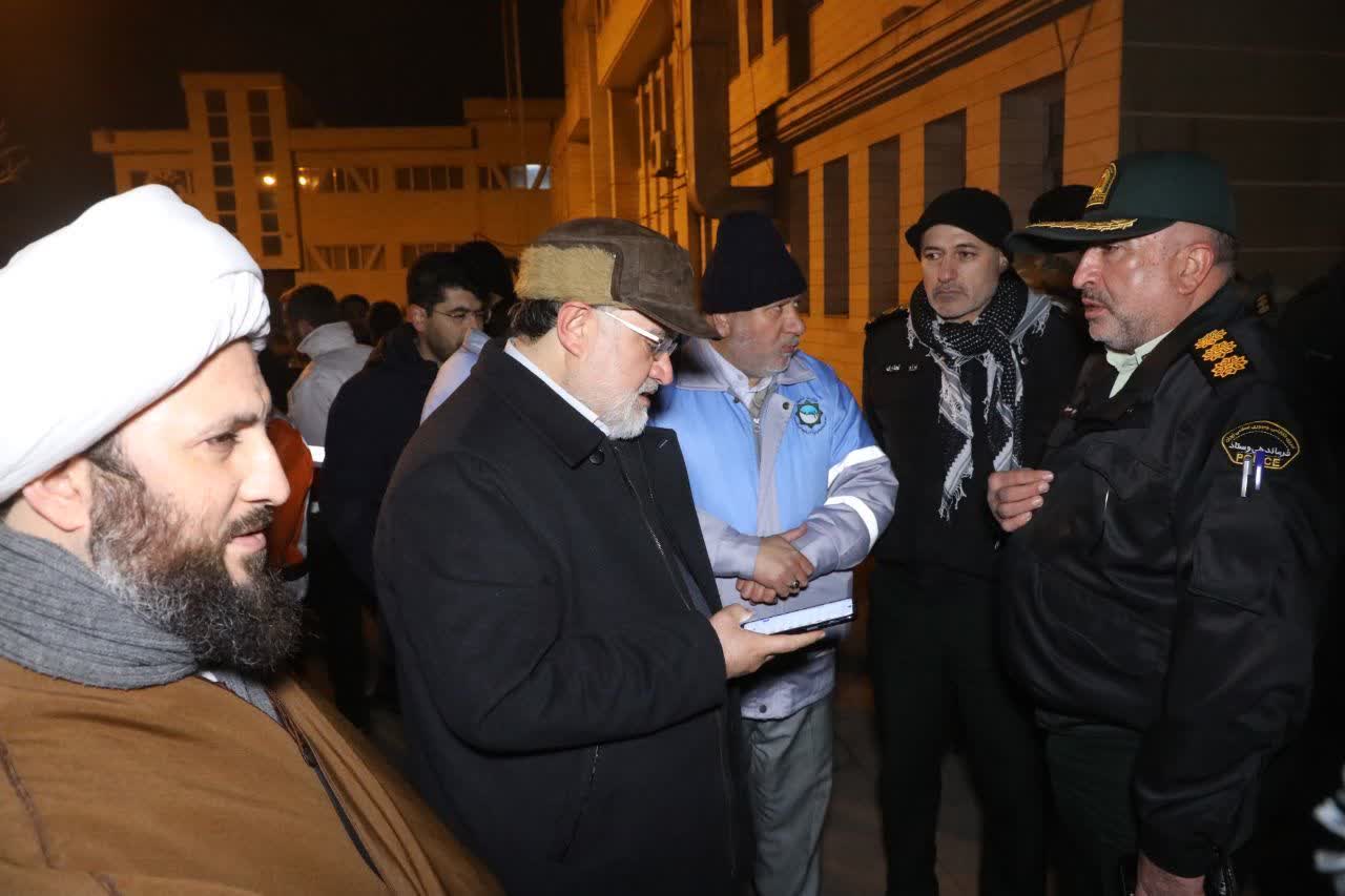 حضور استاندار آذربایجانغربی در مناطق زلزله زده شهرستان خوی