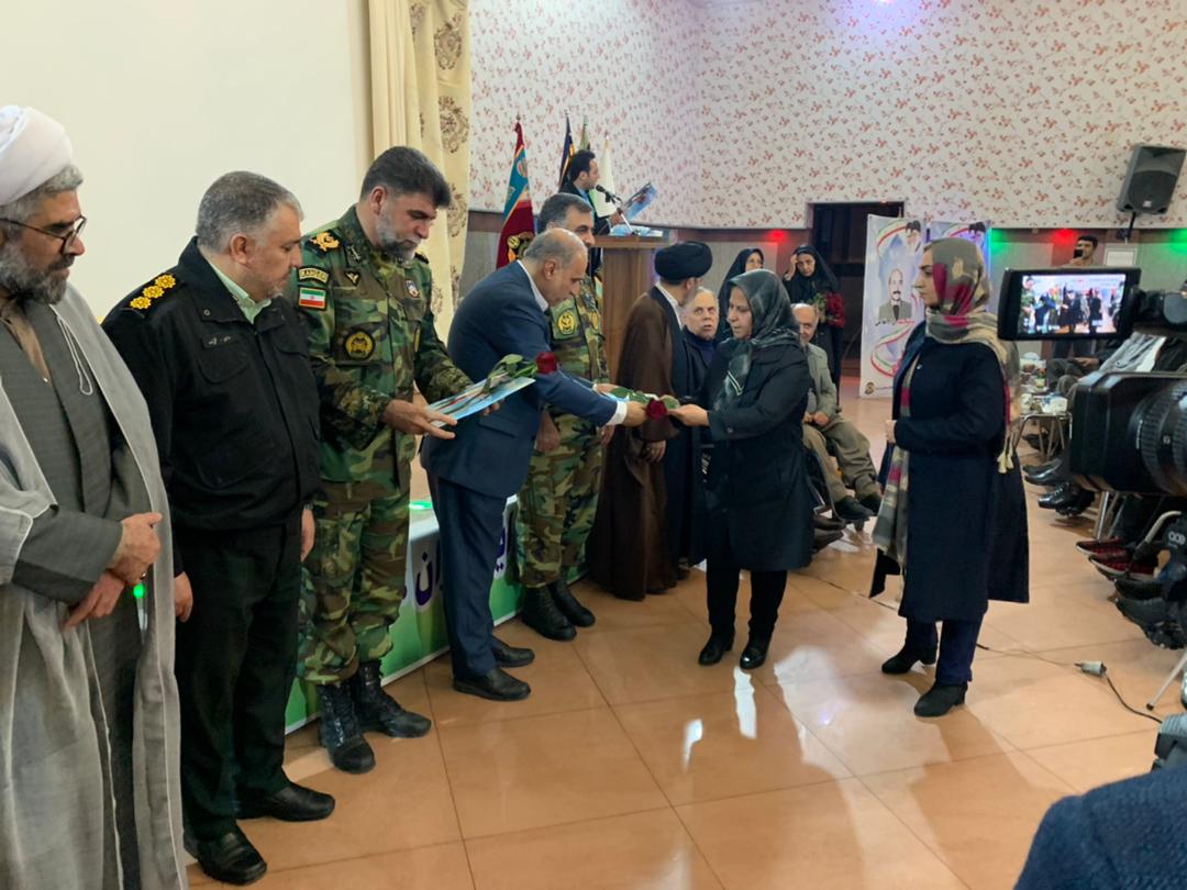 حضور فرماندار شهرستان ارومیه در مراسم تجلیل از همسران جانبازان قطع نخاعی