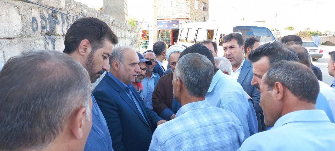 بازدید میدانی فرماندار شهرستان ارومیه از روستای عسگرآباد کوه