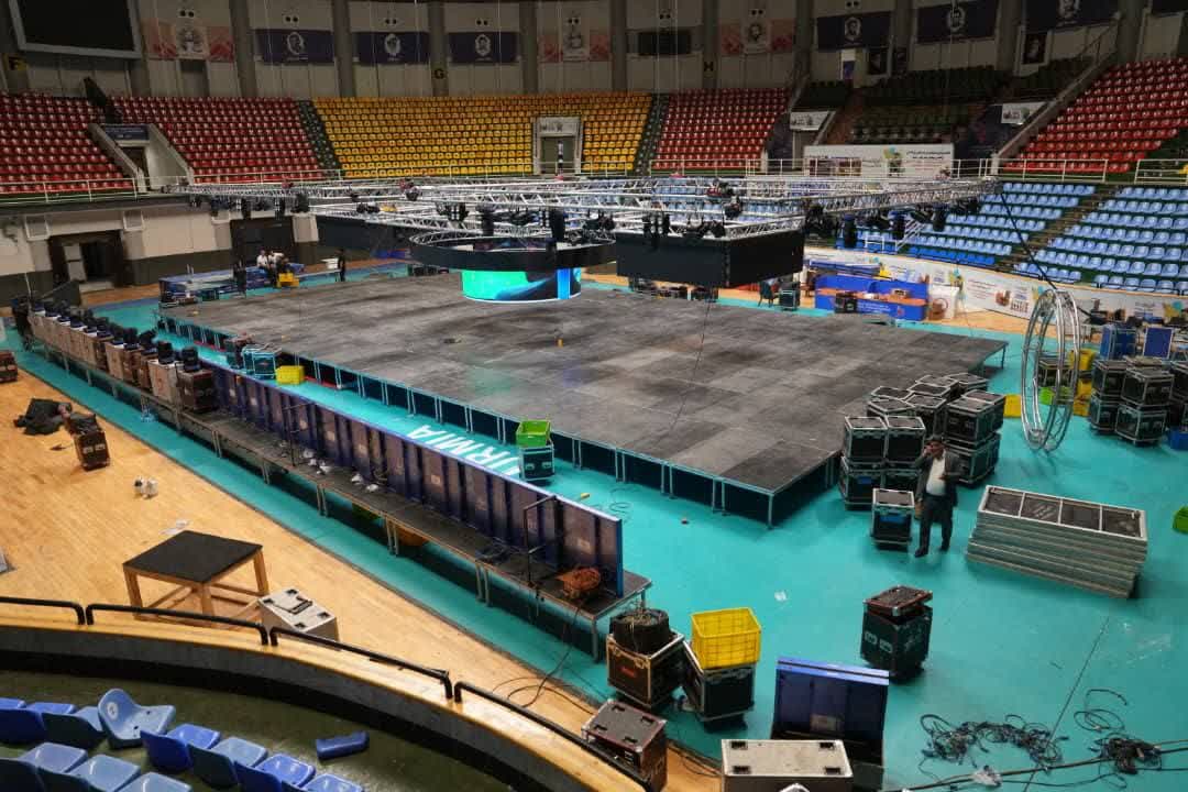 بازدید سرپرست معاون سیاسی و اجتماعی استانداری آذربایجانغربی از روند آمادهسازی محل برگزاری مسابقات آسیایی ورزشهای زورخانهای و کشتی پهلوانی در ارومیه