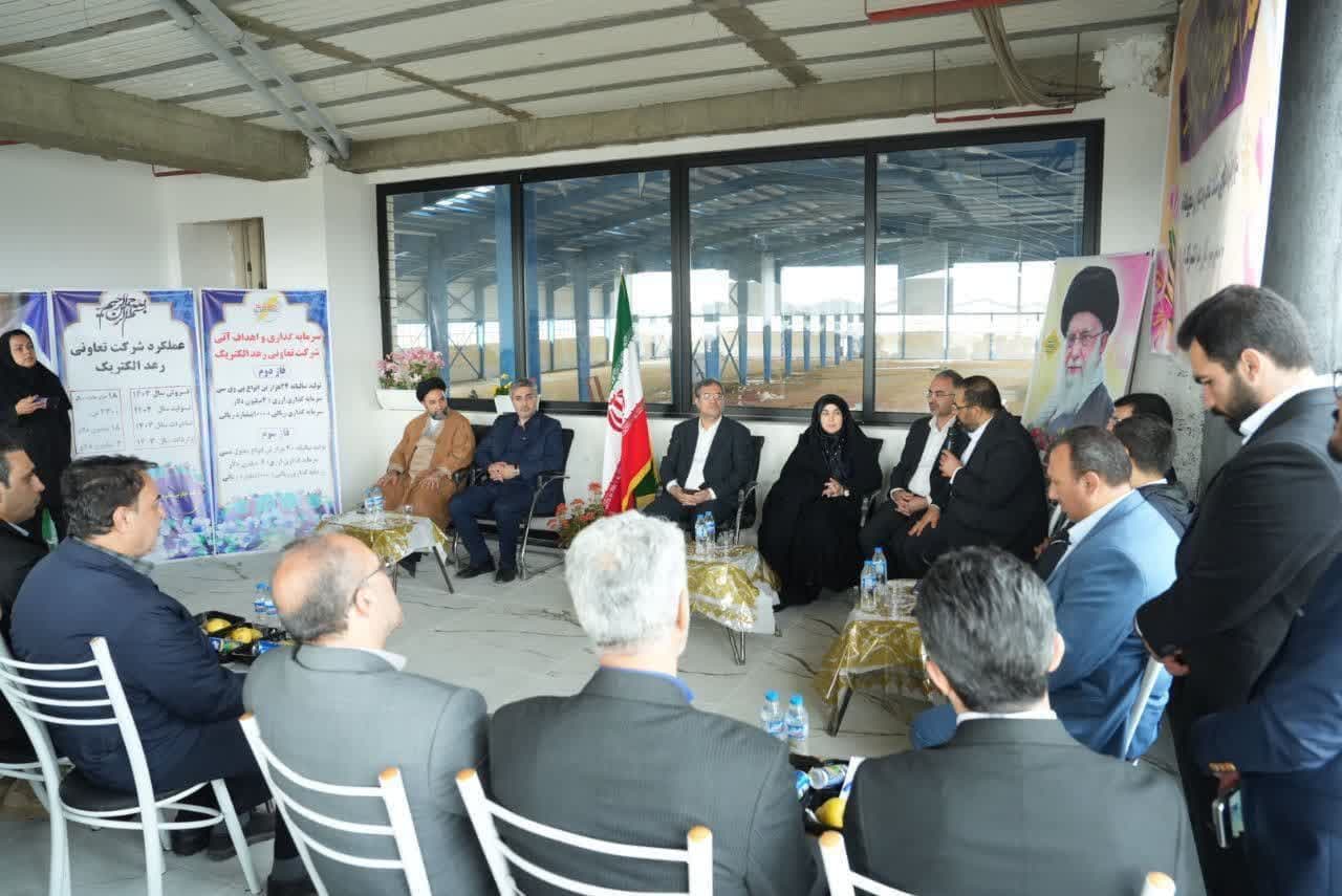 بازدید استاندار آذربایجانغربی از شرکت رعد الکتریک در شهرک فاز سه ارومیه