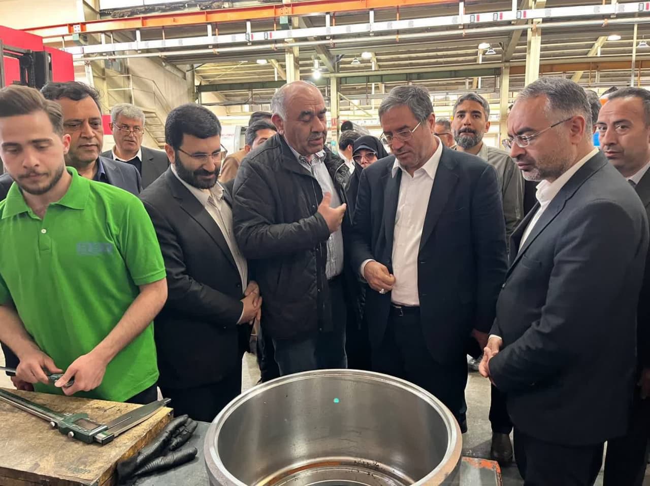 بازدید میدانی استاندار آذربایجان‌غربی از فعالیت واحد های تولیدی هلدینگ صنعتی مارال ( مارال صنعت، اسپوتا قالب و محور سازان )