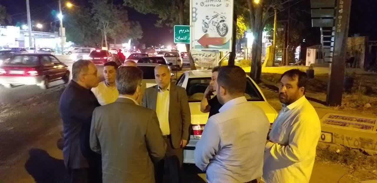 بازدید سر زده فرماندار شهرستان ارومیه از مسیر شهر جدید گلمان